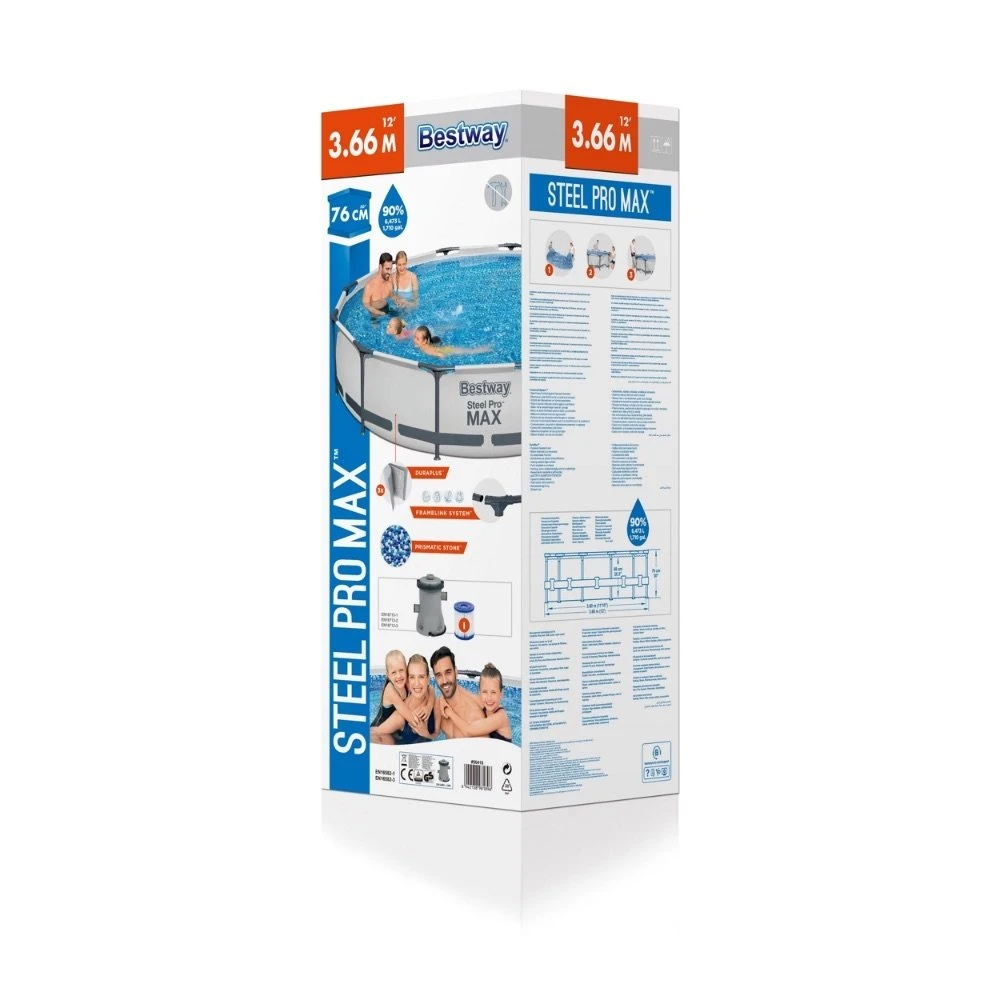 Bestway Zwembad Steel Pro Max Set Rond 366 9 Bestway Zwembad Steel Pro Max Set Rond 366 - Afbeelding 7