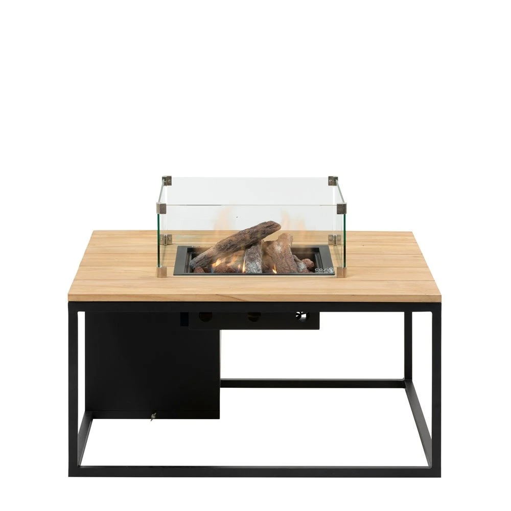 COSILOFT 100x100x47 Black Frame/ Teak Top 5 COSILOFT 100x100x47 Black Frame/ Teak Top - Afbeelding 3