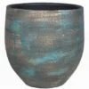 Floran Pot Madeira D28 H28cm Blauw Goud