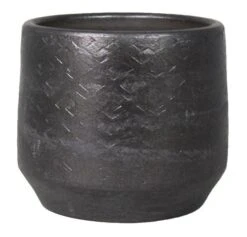 Floran Pot Noor D36/39 H36cm Industrieel Zwart
