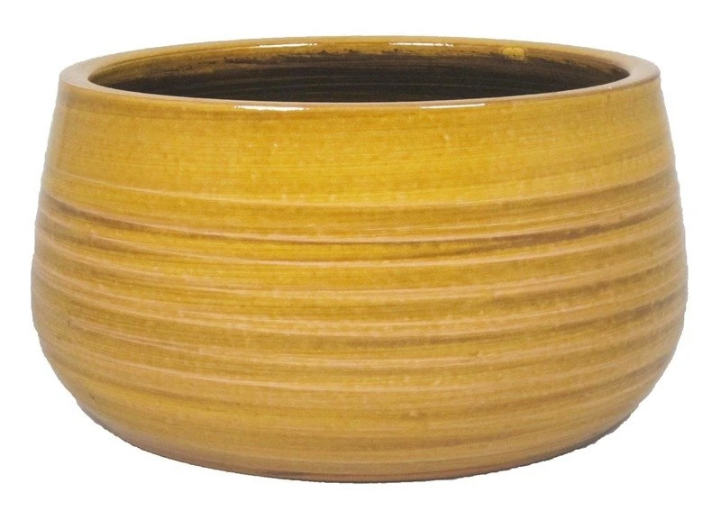 Floran Schaal Sagres D24.5/26.5 H14cm Oker 3 Floran Schaal Sagres D24.5/26.5 H14cm Oker