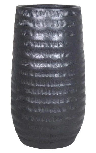 Floran Vaas Lena D26 H50cm Zwart Mat 3 Floran Vaas Lena D26 H50cm Zwart Mat