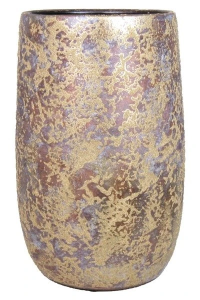 Floran Vaas Mandy D19 H30cm Goud 3 Floran Vaas Mandy D19 H30cm Goud