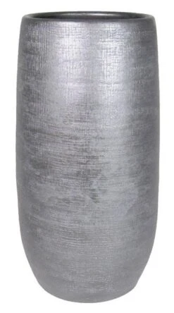 Floran Vaas Mira D29 H60cm Industrieel Zwart