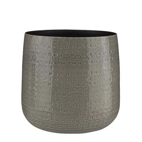 Floyd Pot Rond Grijs - H30xd32cm 3 Floyd Pot Rond Grijs - H30xd32cm