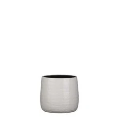 Floyd Pot Rond Wit - H17xd19cm