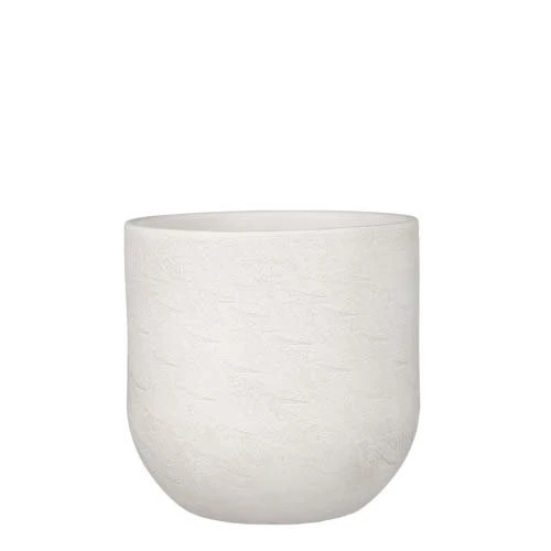 Nora Pot Rond Off White - H21xd23cm 3 Nora Pot Rond Off White - H21xd23cm