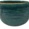 Planter Iris Turquoise D29x14 H24 -Coppelmans Verkoop planter iris turquoise d29x14 h24 1590420847 l