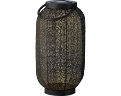 Lumineo Solar Lantaarn Zwart/goud - Ø 20 Cm