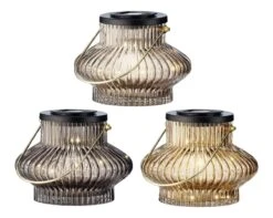 Lumineo Solar Tafellamp 3 Kl. Ass - Ø 16 Cm