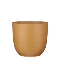 Tusca Pot Rond Bruin Mat - H23xd25cm