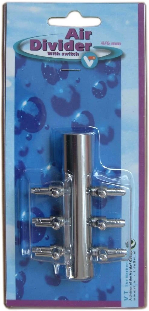 VT Air Divider With Switch 6-way 4/6 Mm 3 VT Air Divider With Switch 6-way 4/6 Mm