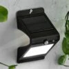 Wandlamp Solar Zwart Met Bewegingsensor 10x8x16cm Ww